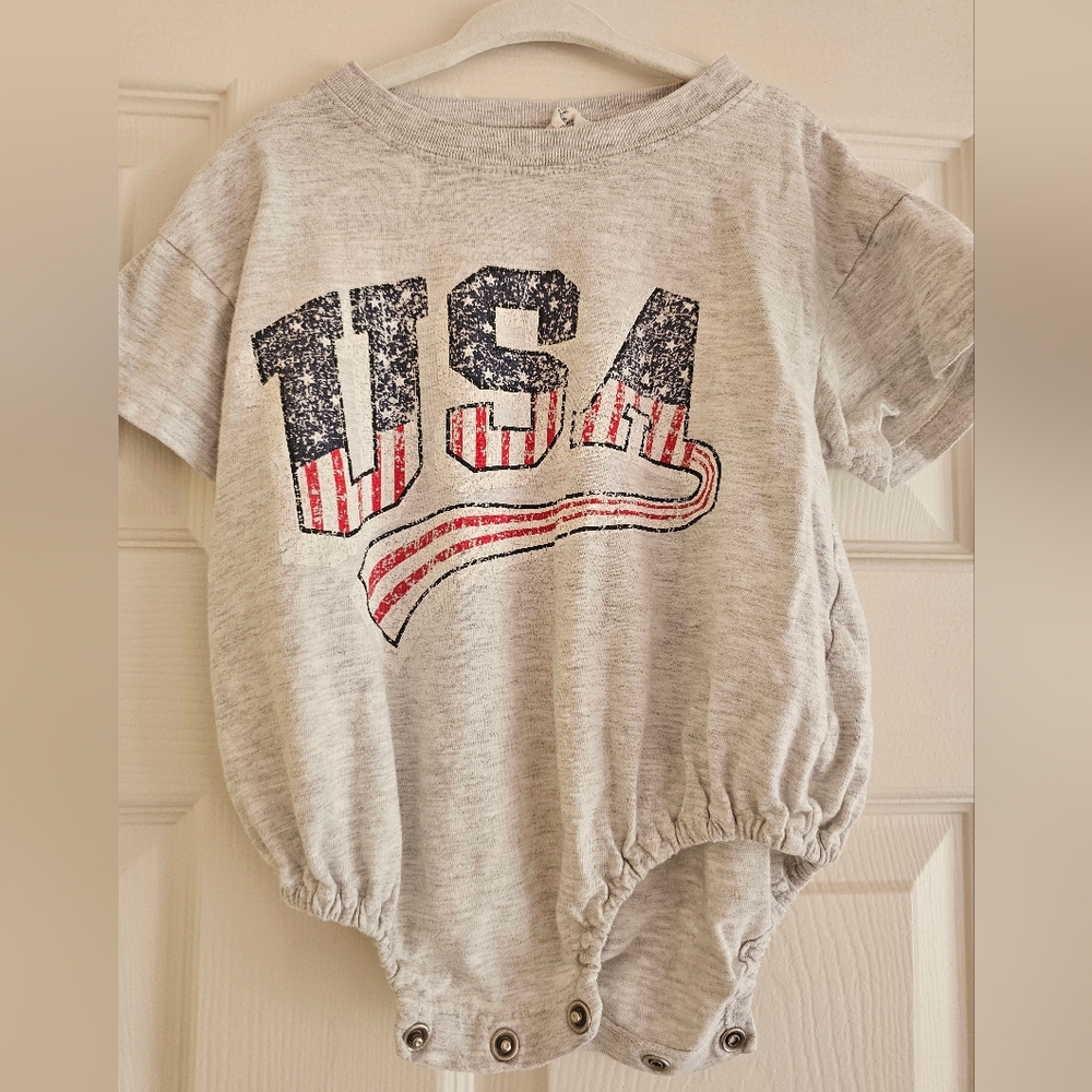 USA T shirt romper